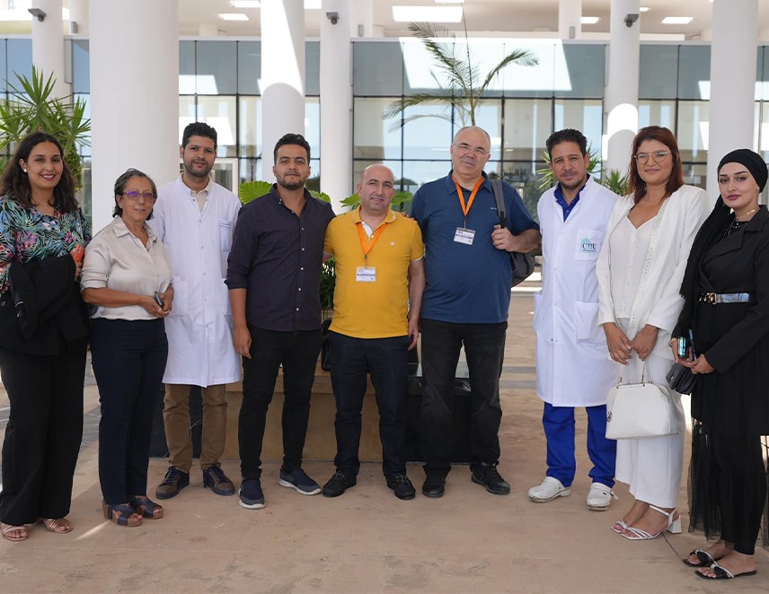 زيارة مركز التطبيقات والأبحاث بجامعة باشكنت في قونيا إلى المركز الاستشفائي الجامعي مستشفى محمد السادس في طنجة، المغرب