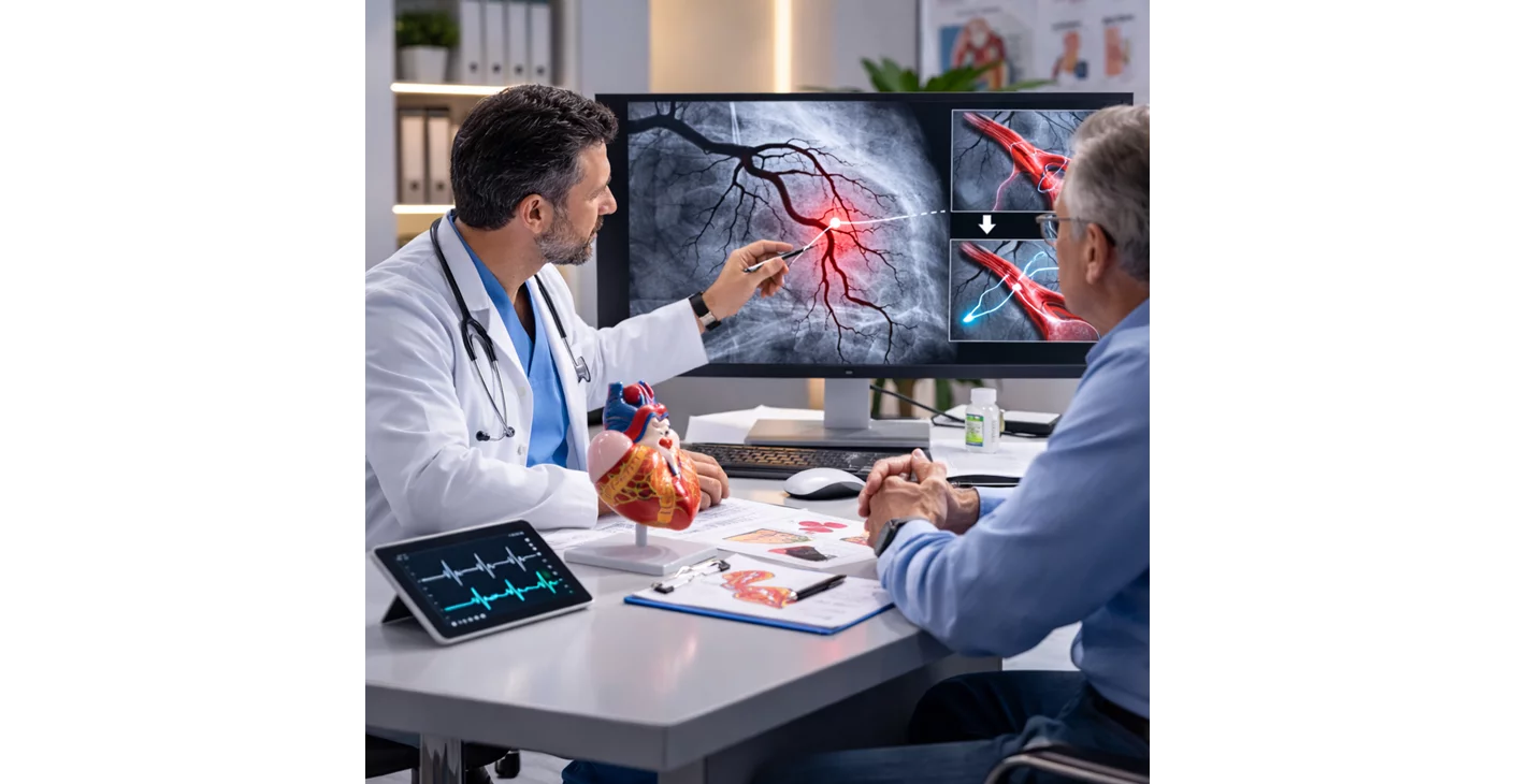 علاج الانسداد المزمن الكامل للشرايين التاجية